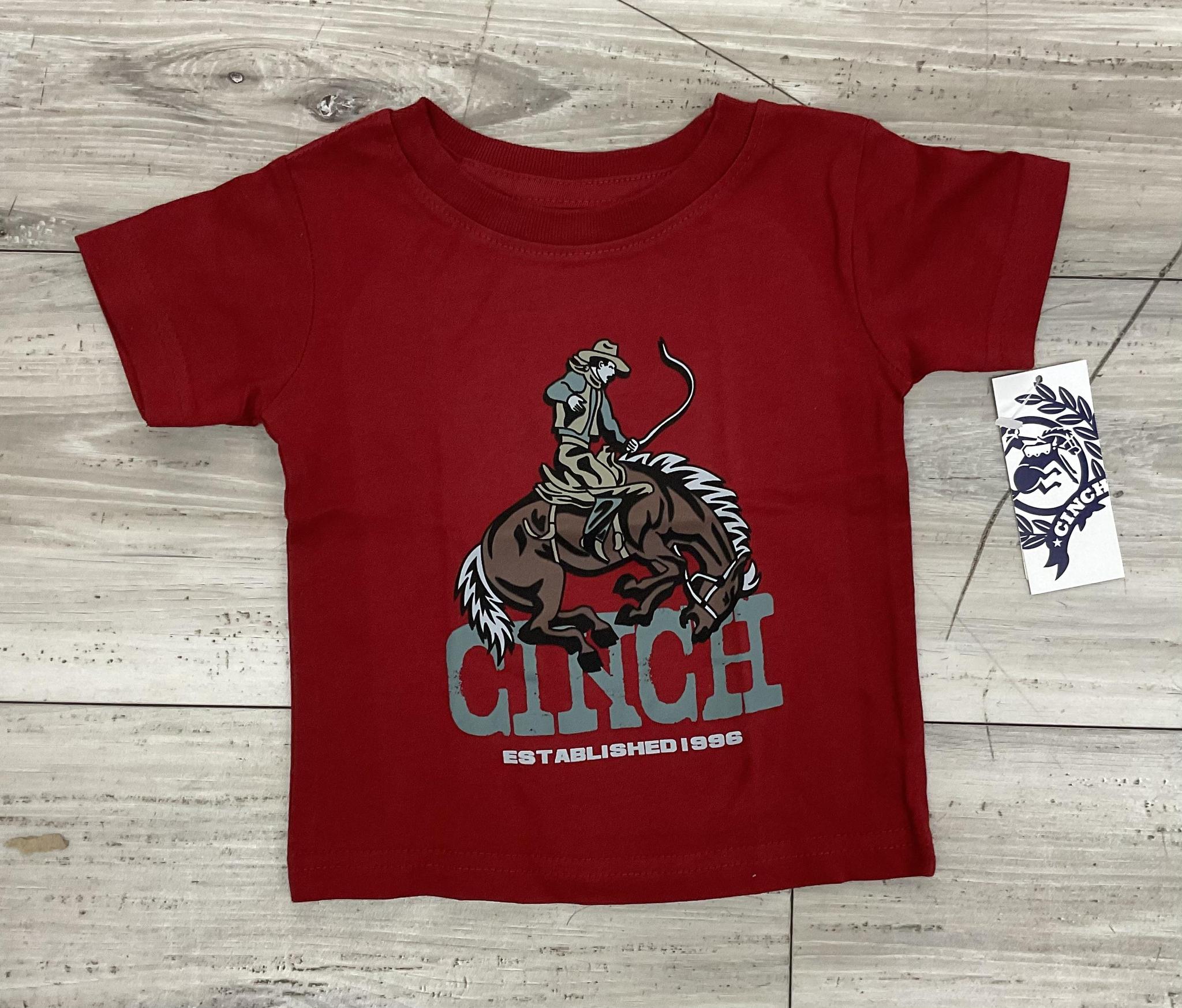CINCH INFANTS BURGUNDY TEE|MTT7672073