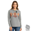 “ Maggie “ | WOMEN WRANGLER HOODIE GREY AZTEC DESIGN 112317351