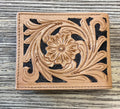 “ ALBERT  “ | IRON SPUR WESTERN CO. MEN BI FOLD WESTERN TOOLED LEATHER WALLET
