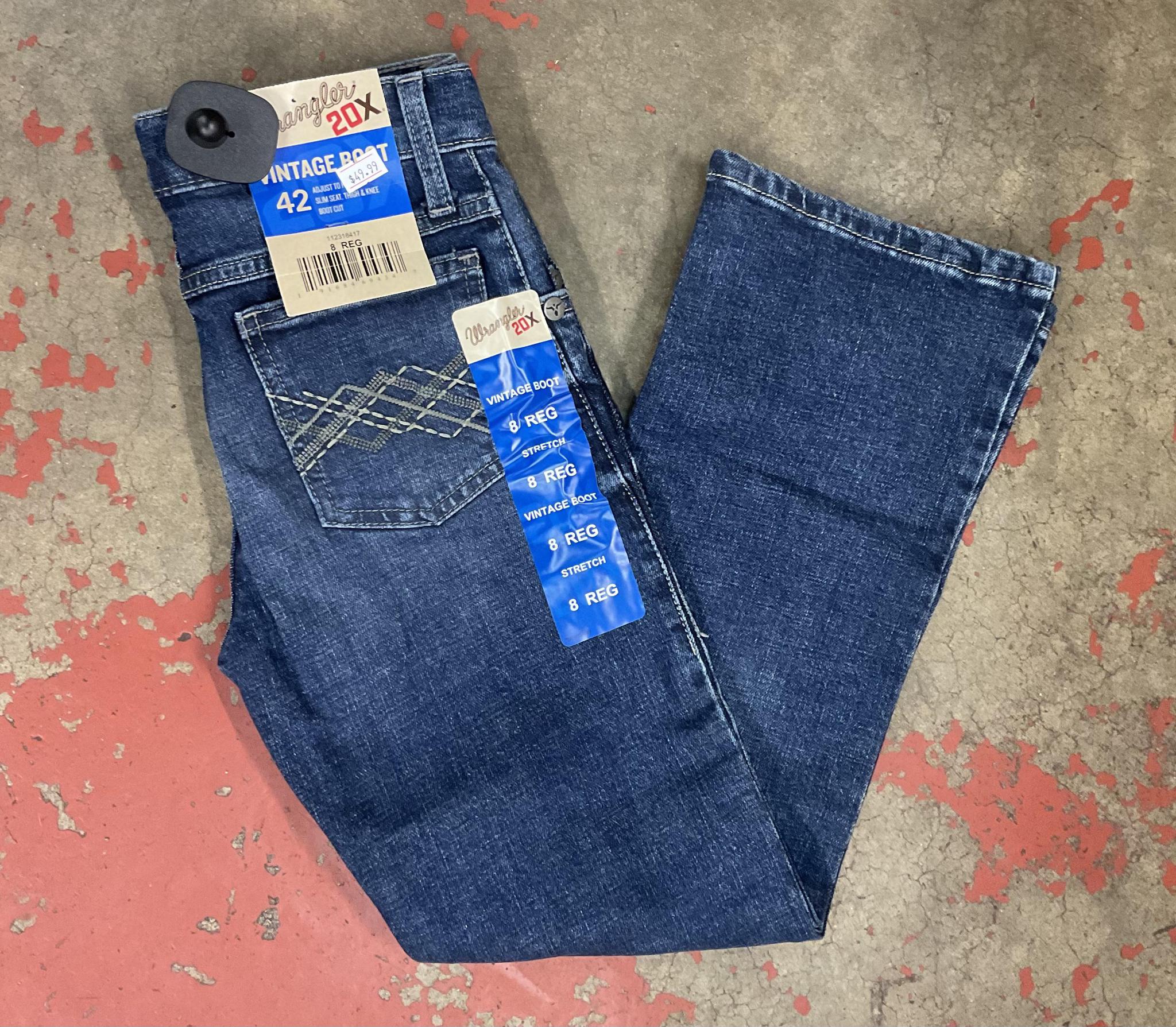 BOYS WRANGLER® 20X® NO. 42 VINTAGE BOOTCUT SLIM FIT JEAN | 112318417`