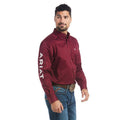 Men's Ariat logo Shirt burgundy  10027995