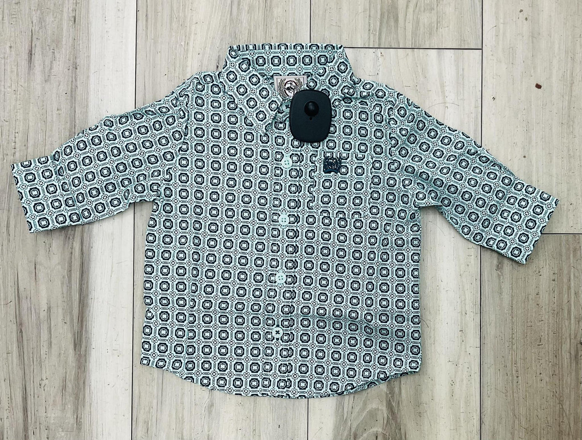 Cinch Infants turquoise Long Sleeve Shirt | MTW7062431