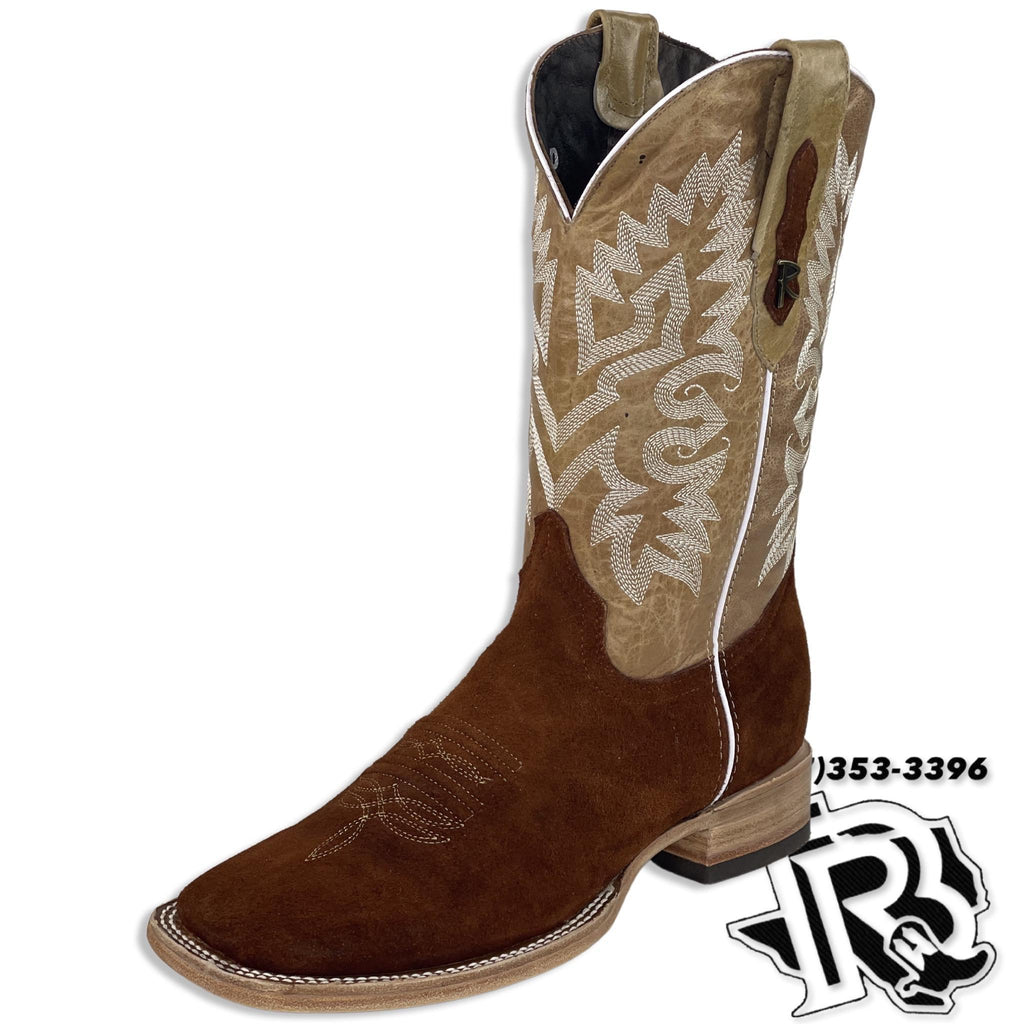 ROUGH OUT | CAFE OBSCURO SQUARE TOE MEN BOOTS