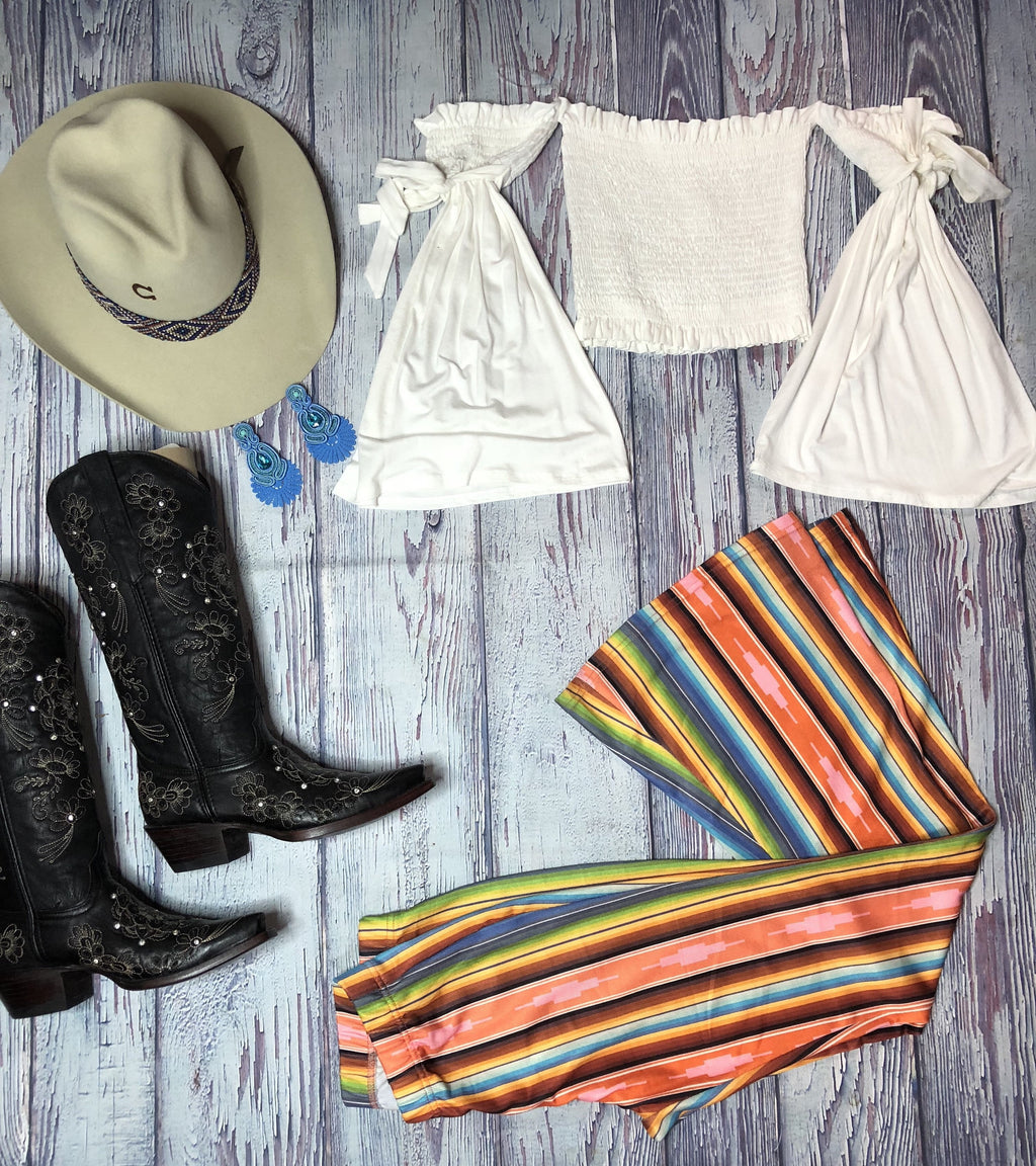 Stripe bell bottoms
