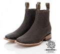 BOTIN CHARRO PUNTA CUADRADA COLOR CAFE CHOCOLATE