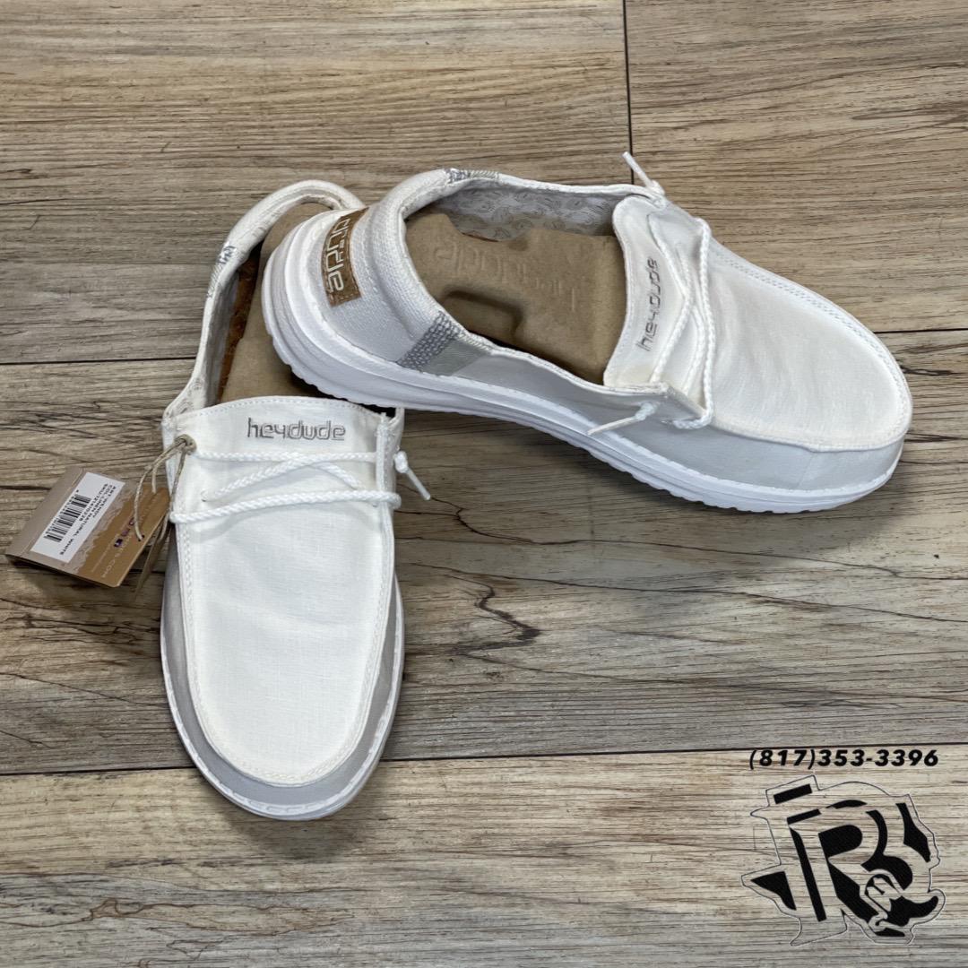 “ PAUL “ | HEY DUDE STRETCH SLIP ON SHOE LIGHT WHITE 40009-100