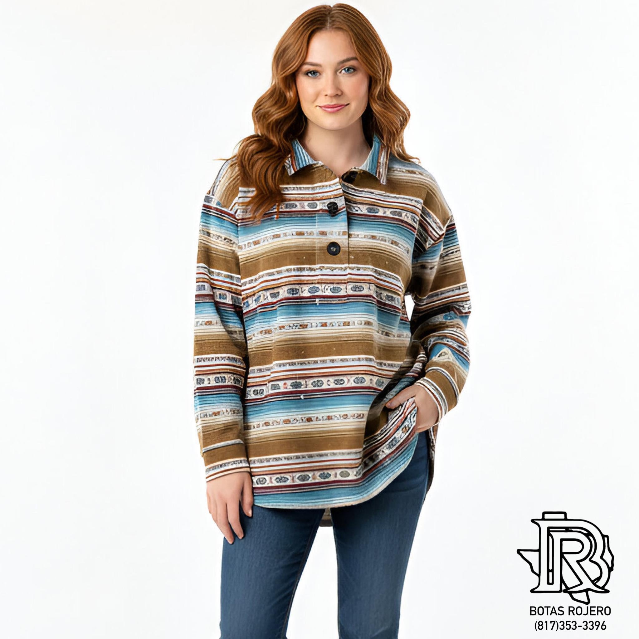 Ariat Women's Hometown Sweatshirt Fallon serape print | 10052416