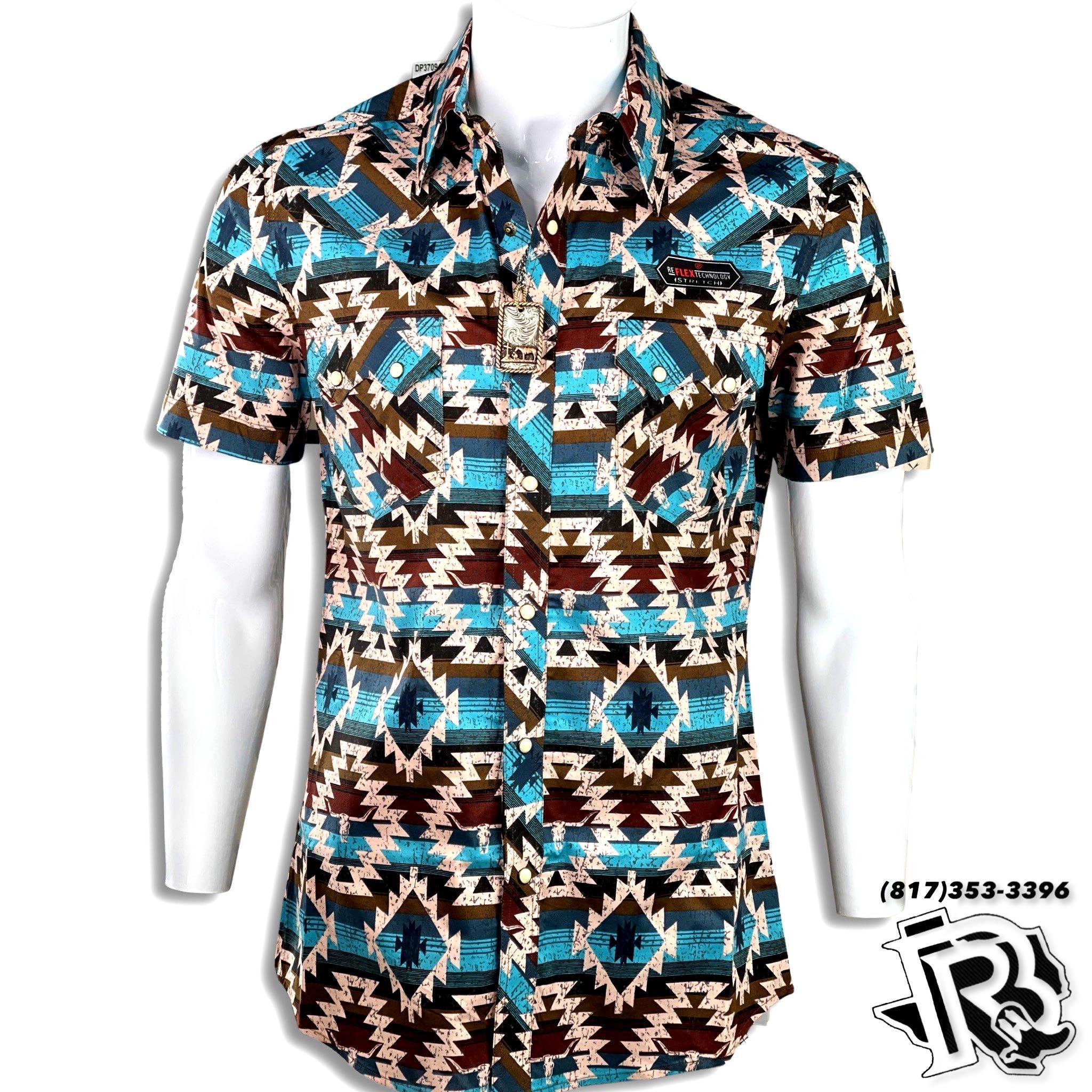 “BEJAMIN” | MENS ROCK AND ROLL SHORT SLEEVE SNAP TAUPE (B1S3335)