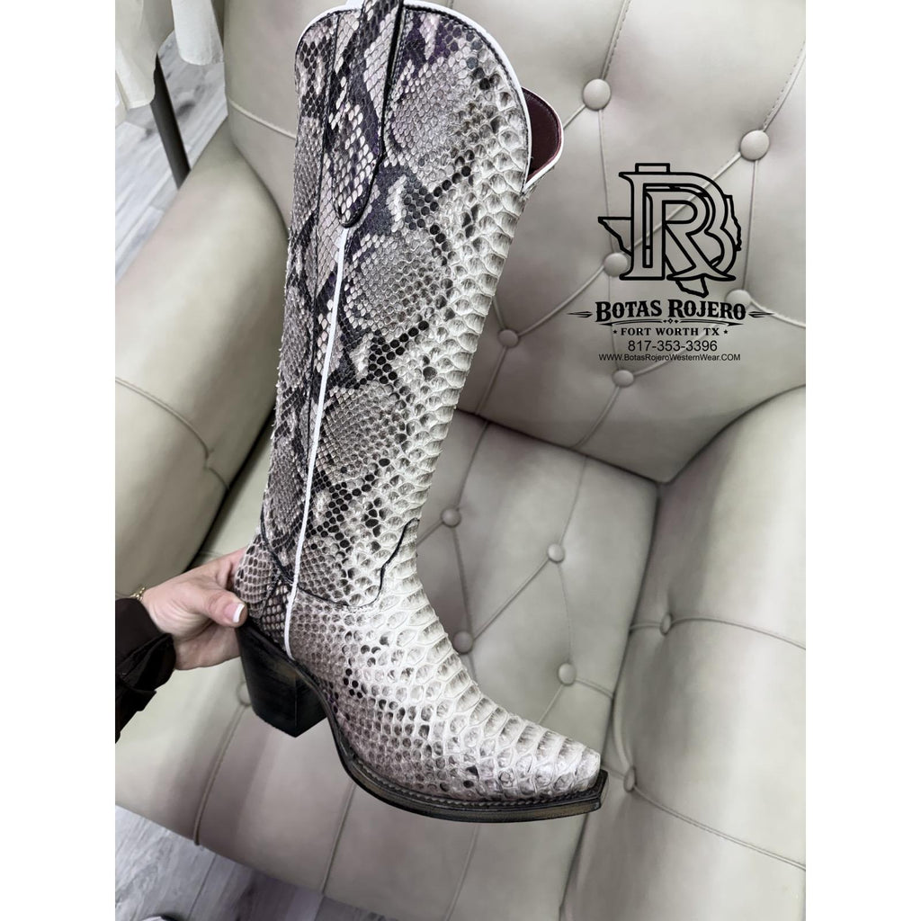 PYTHON NATURAL WESTERN WOMEN BOOTS BY IRON SPUR