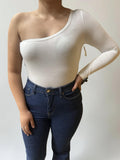 White Fringe Bodysuit
