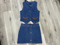 ELIANA  BOOT STITCH DENIM SET