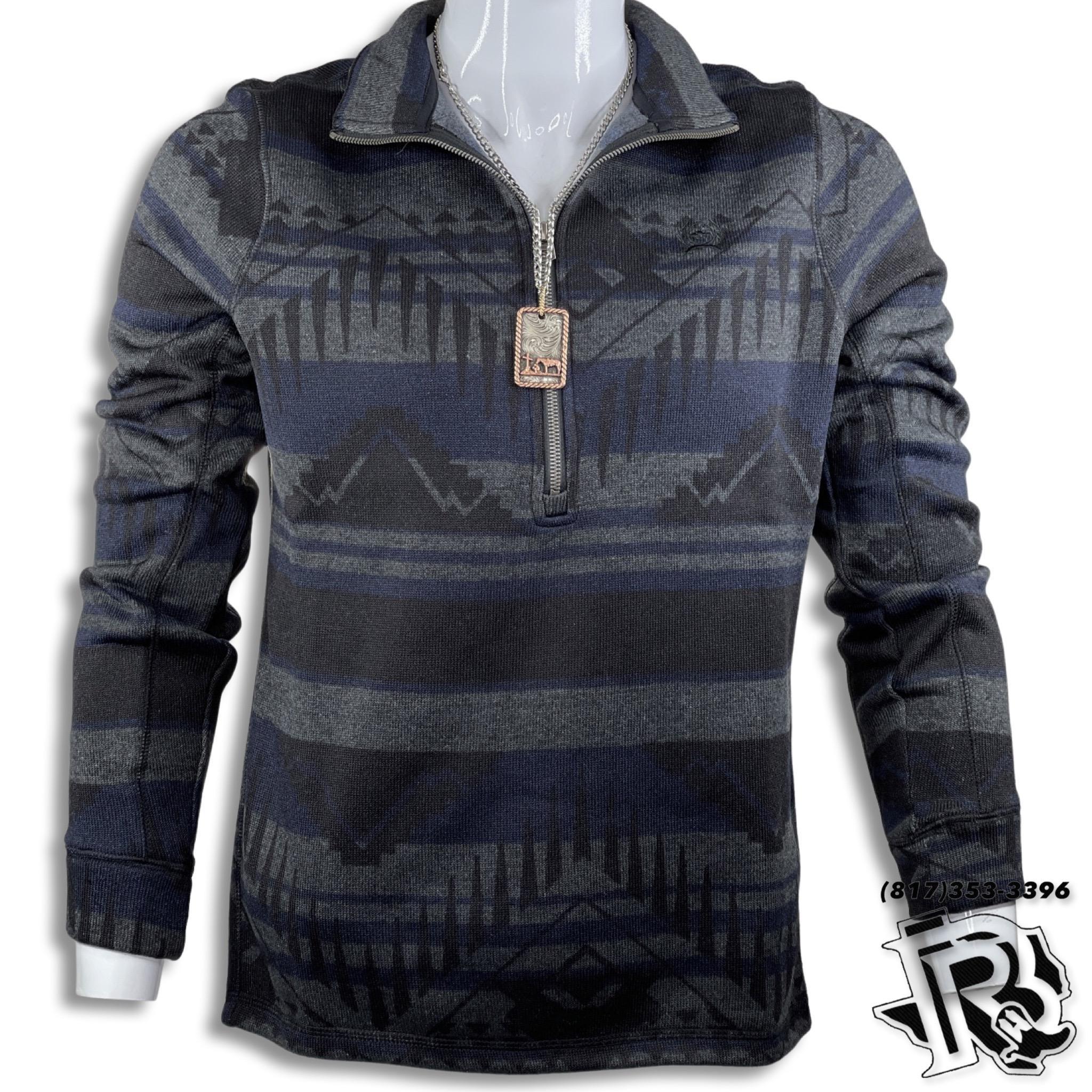 BLACK AZTEC | MEN WESTERN SWEATER