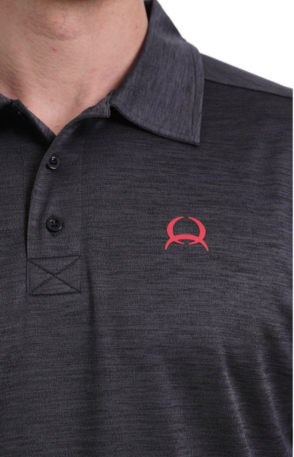 CINCH MENS SHORT SLEEVE ARENAFLEX POLO 4/20 - BLACK MTK1865001