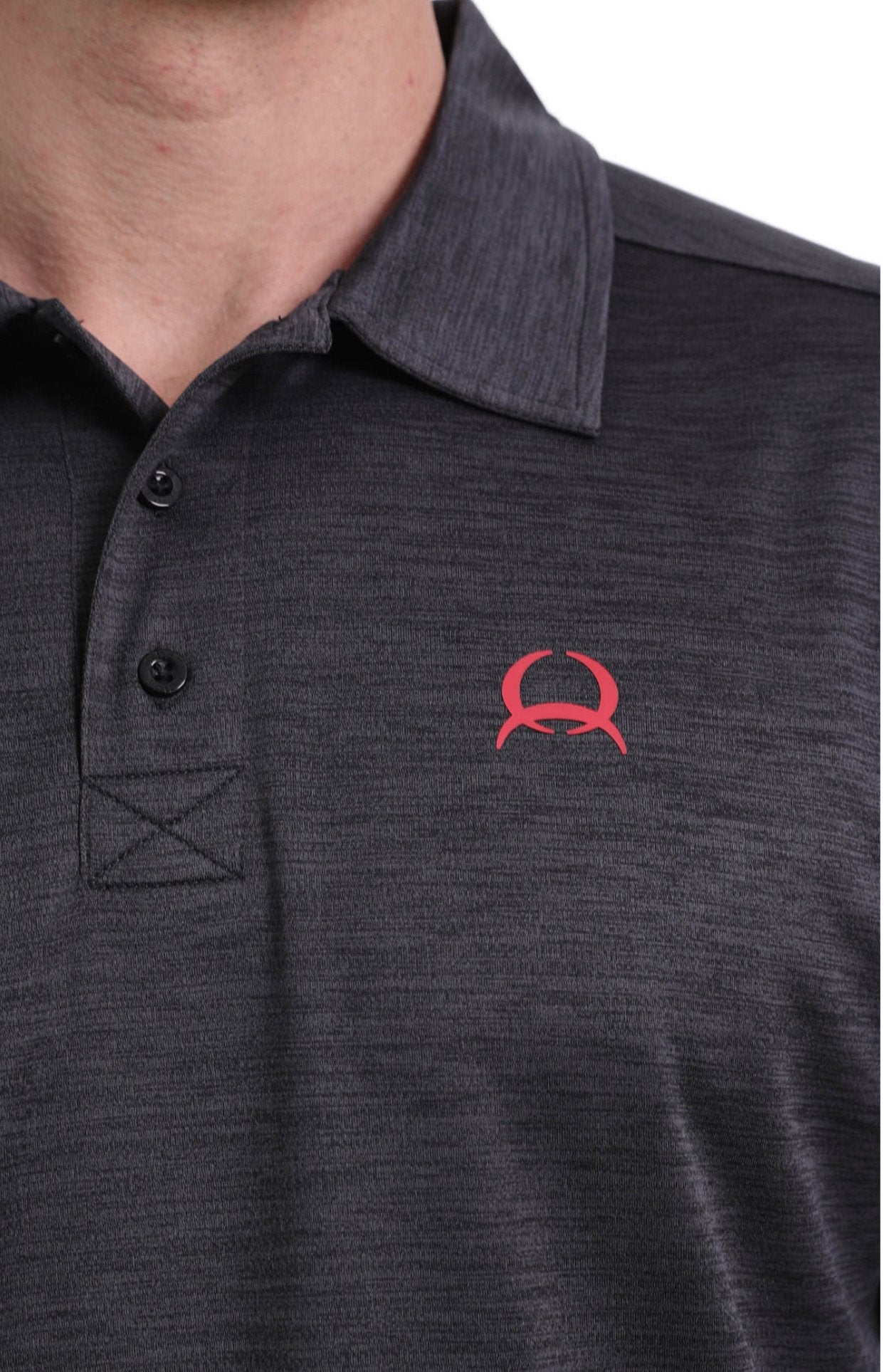 CINCH MENS SHORT SLEEVE ARENAFLEX POLO 4/20 - BLACK MTK1865001
