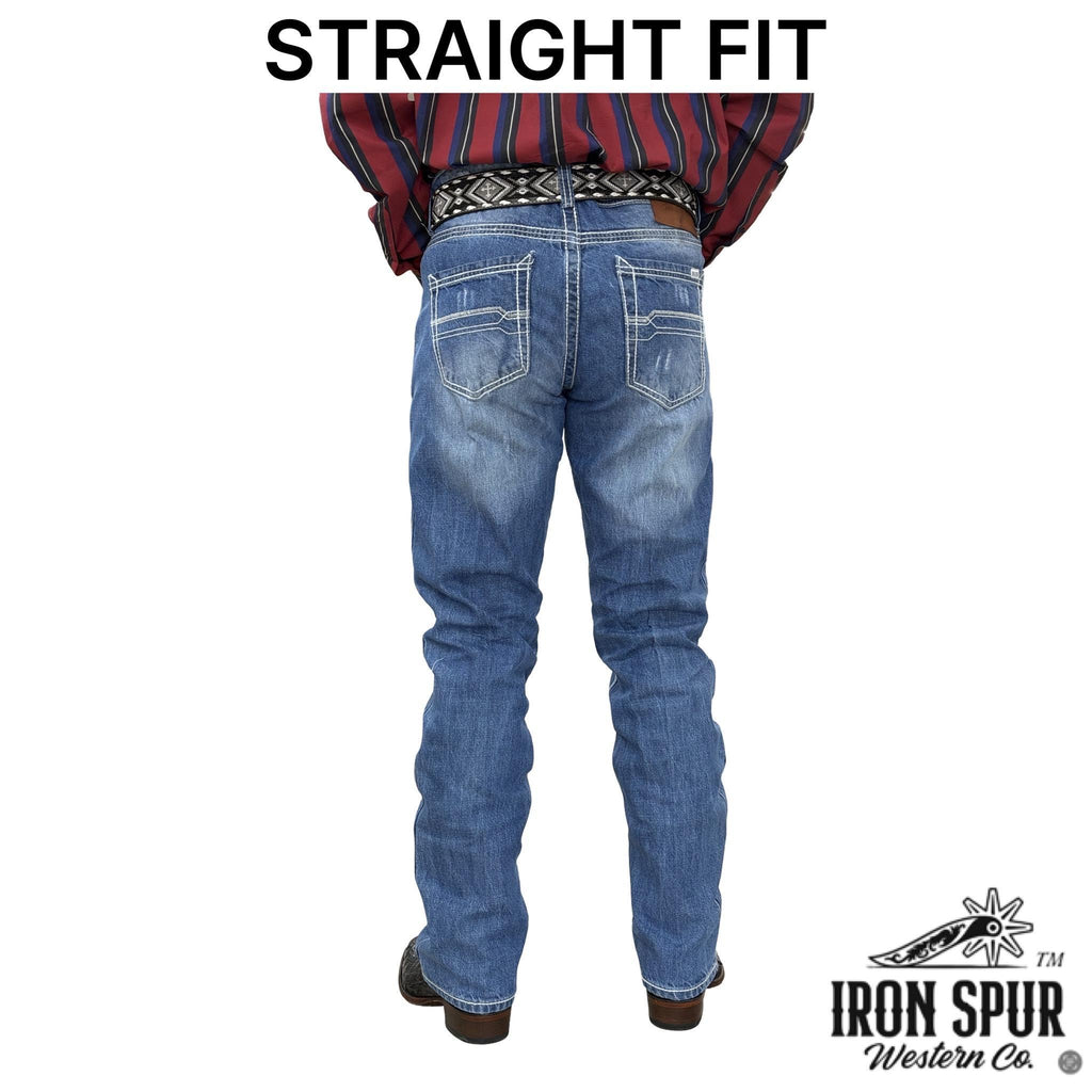 01 | STRAIGHT | LIGHT BLUE | IRON SPUR | MEN WESTERN JEANS