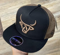 “ JOEY “ | MEN’S  CAP BLACK/BROWN  LOST CALF