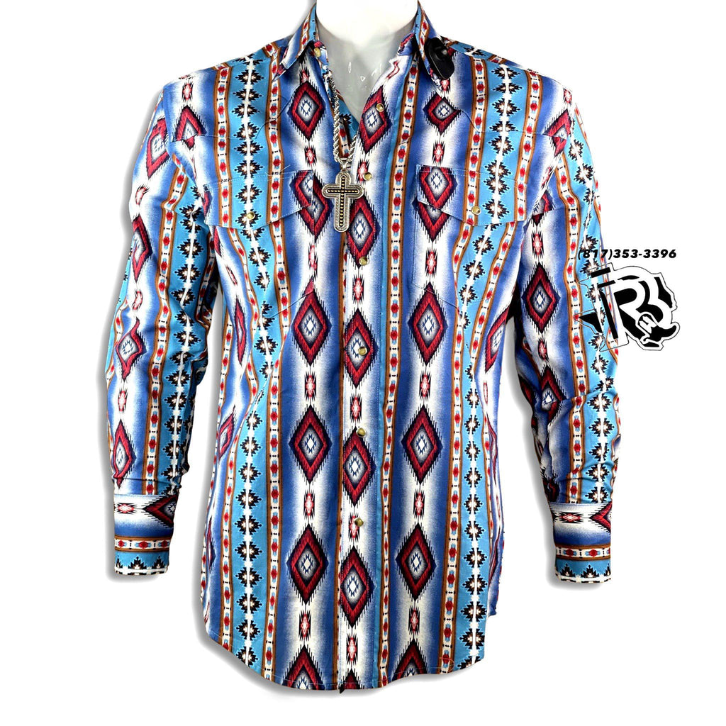 “ Bandera “ | MEN WESTERN SOUTH WESTERN DESIGN LONG SLEEVE SHIRT  112316688