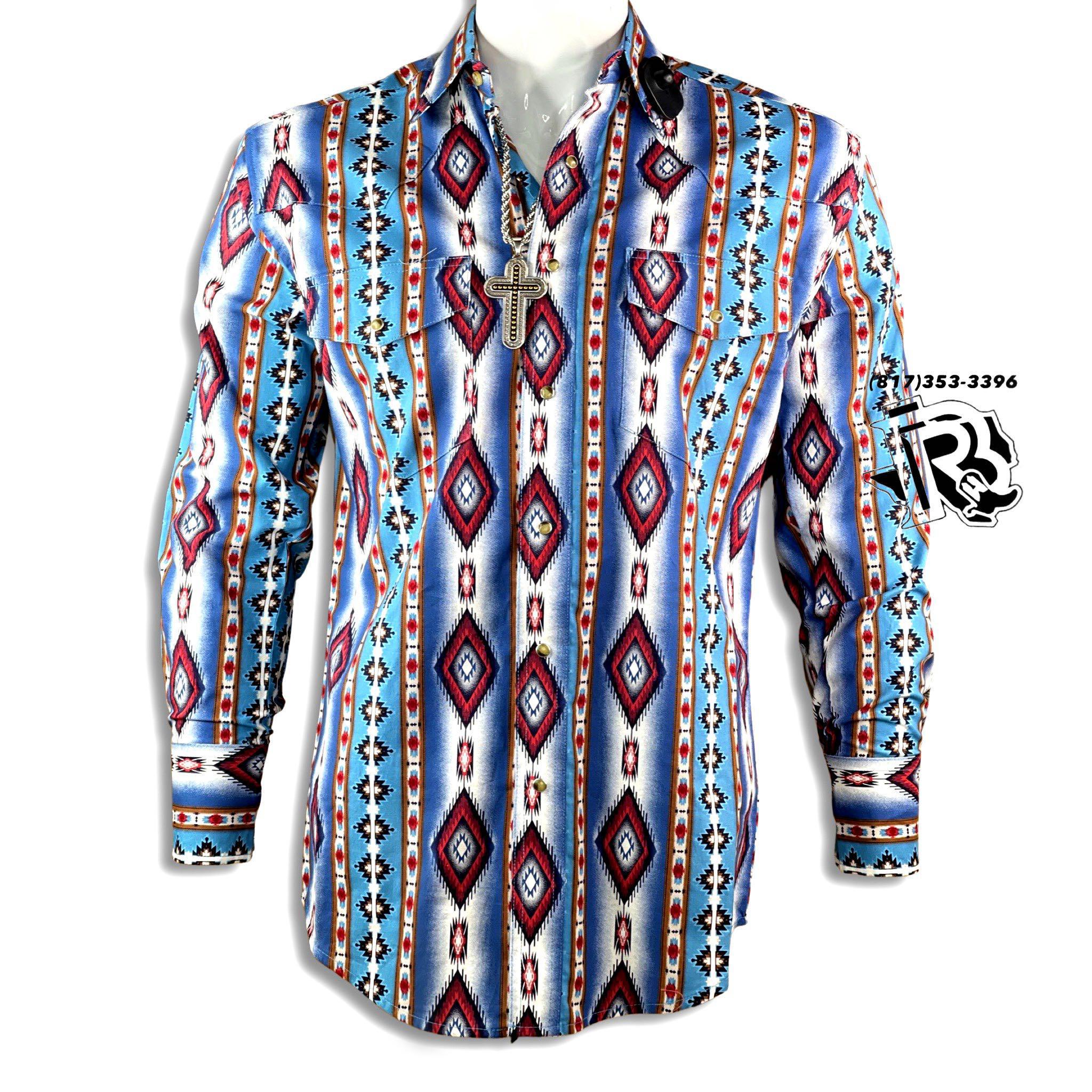 “ Bandera “ | MEN WESTERN SOUTH WESTERN DESIGN LONG SLEEVE SHIRT  112316688