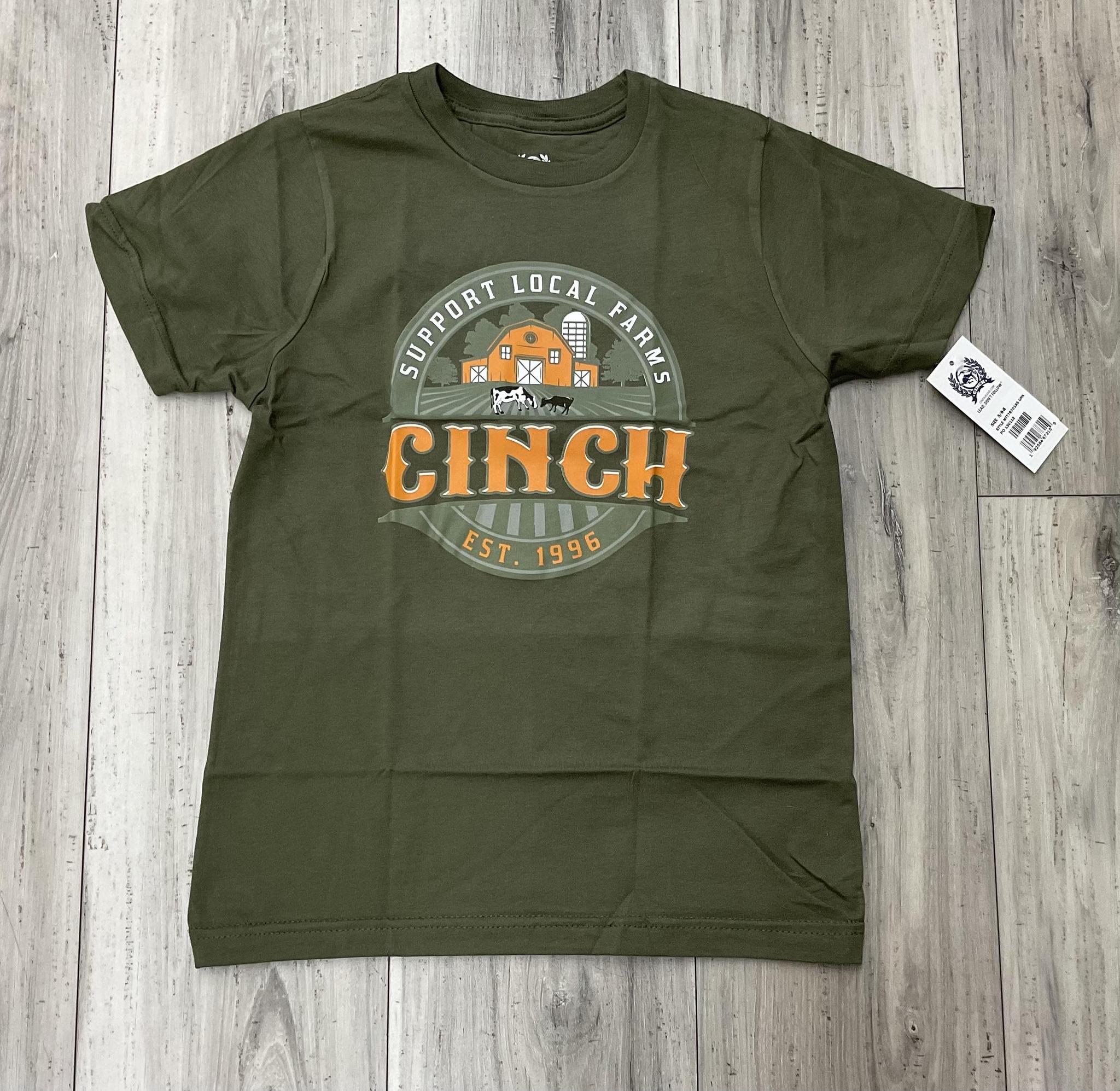 CINCH BOY’S GREEN TEE | MTT7670185