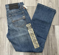 ROCK & ROLL MEN’S STRAIGHT EMB BRAVO MEDIUM VINTAGE TRADITIONAL REGULAR FIT TAPERED BOOT JEANS | BMHPD09814
