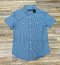 ‘’GIOVANNY’’ MEN’S PANHANDLE  BLUE SHORT SLEEVE SHIRT |TMB3S06653