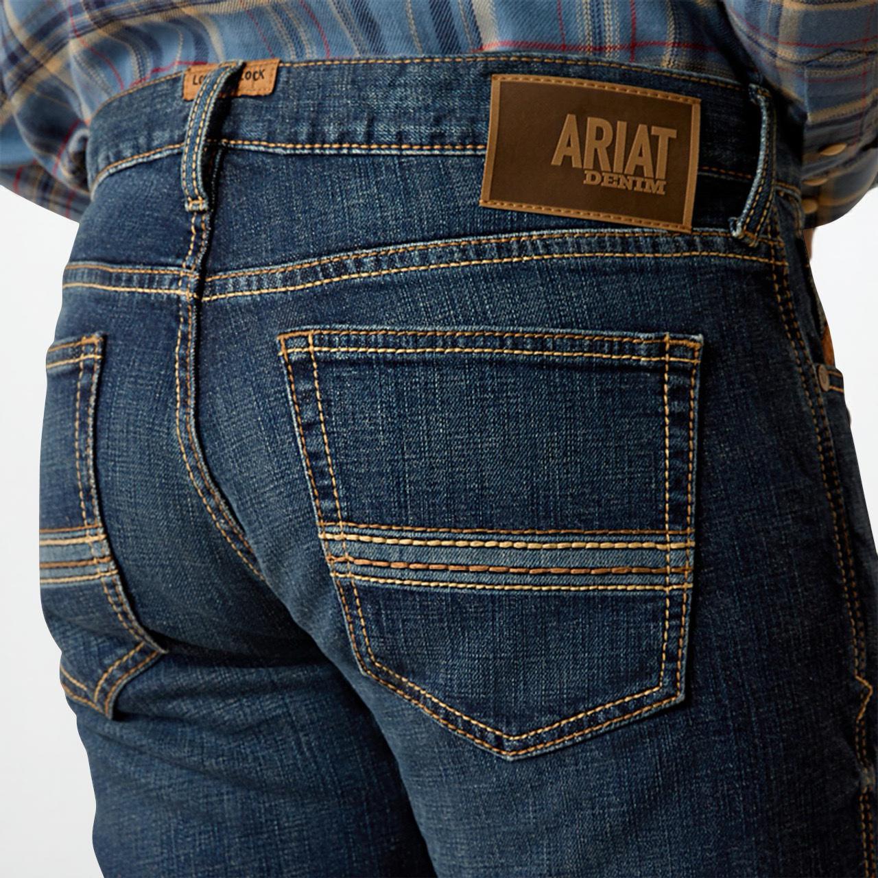 ARIAT STRAIGHT LEG MENS ARIAT M7 TUCKER WASH QUEST JEANS 10051870