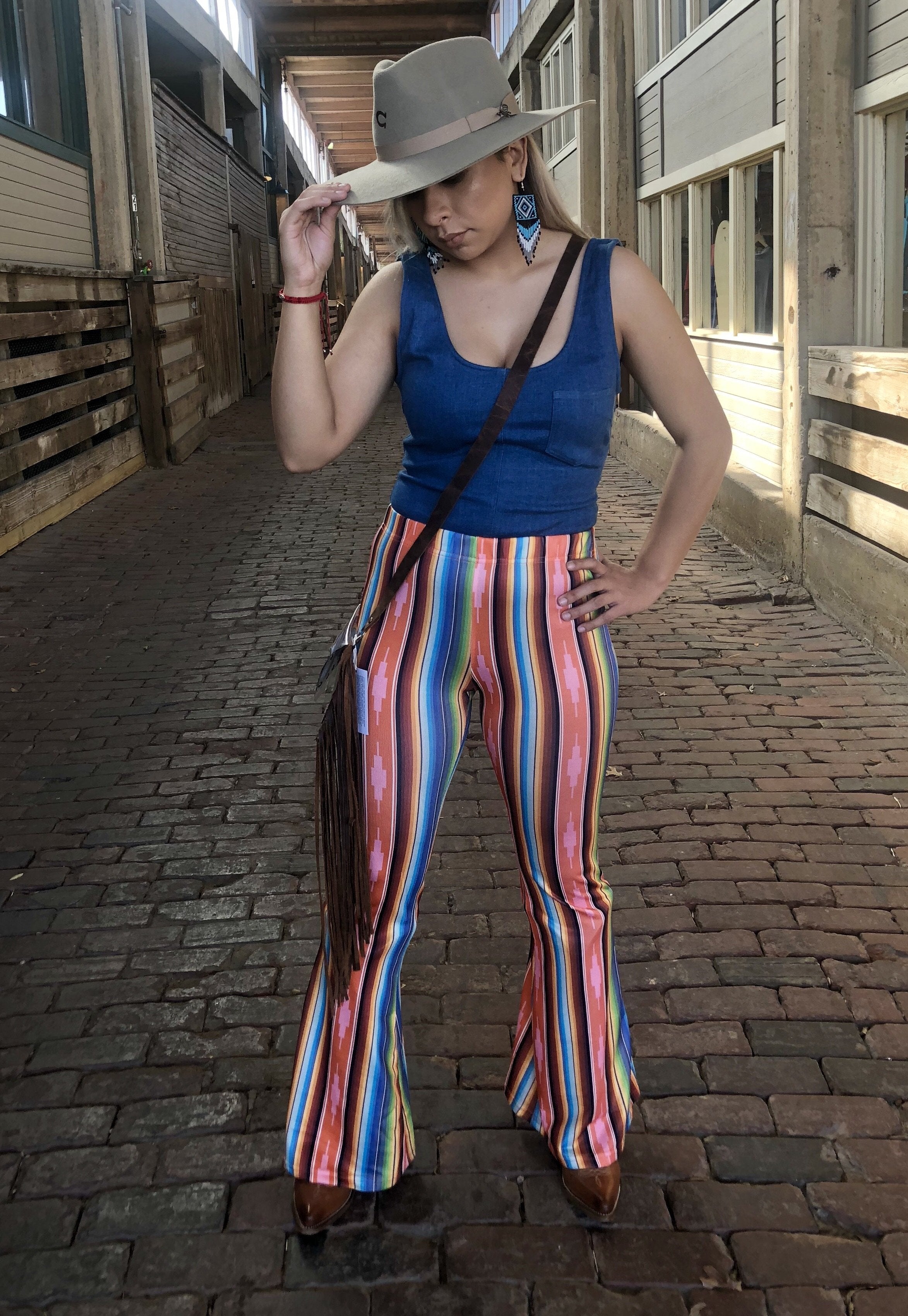 Stripe bell bottoms