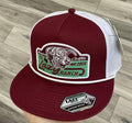 LAZY J RANCH MAROON & WHITE ALBANY CLASSIC ROPE TRUCKER CAP