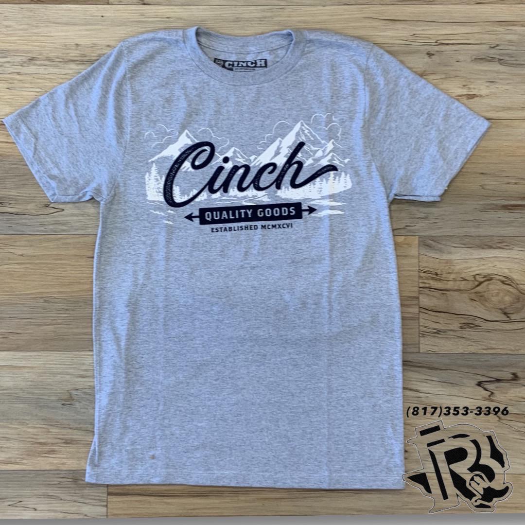 CINCH Men's Heather Light Blue Tee | MTT1690570