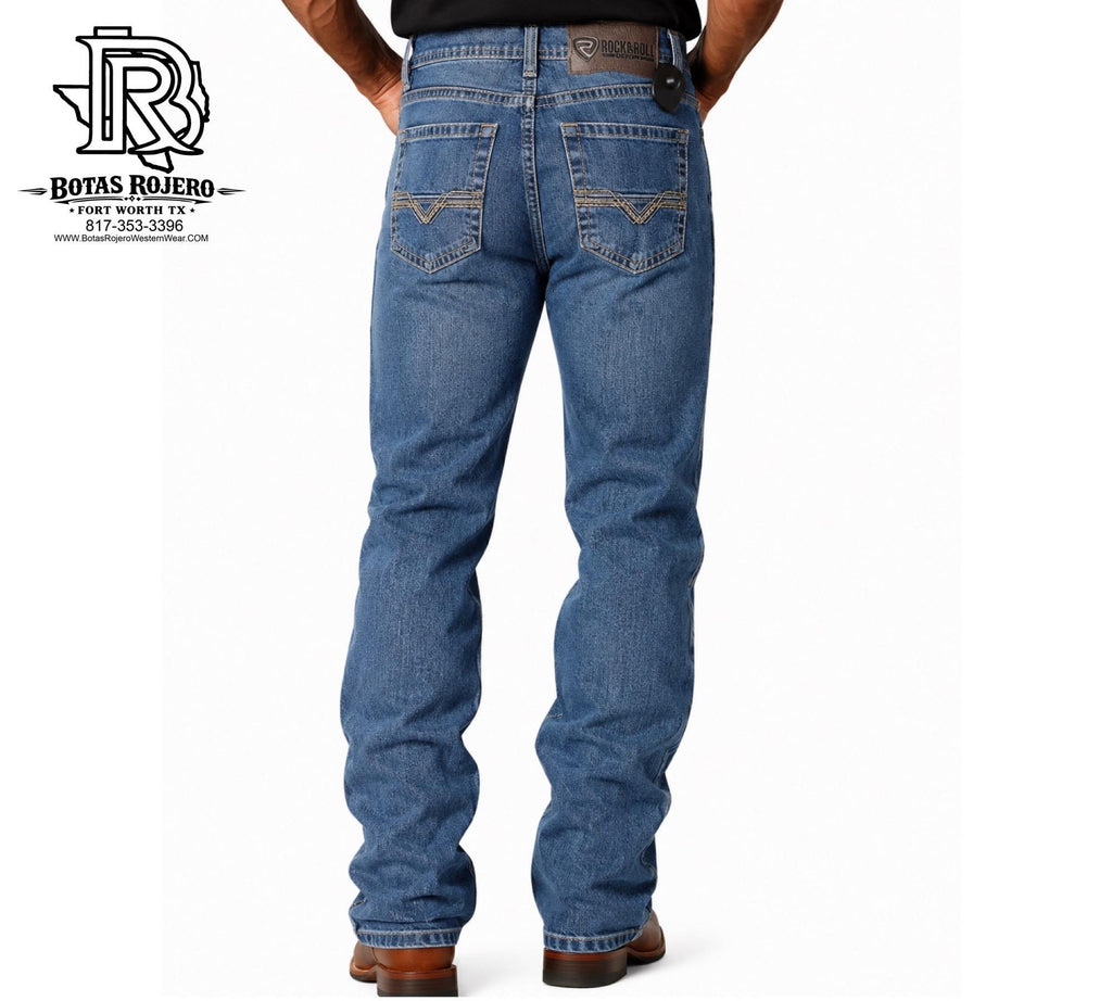 ROCK & ROLL MEN’S LIGHT WASH RELAXED FIT JEANS | BM0SD088005
