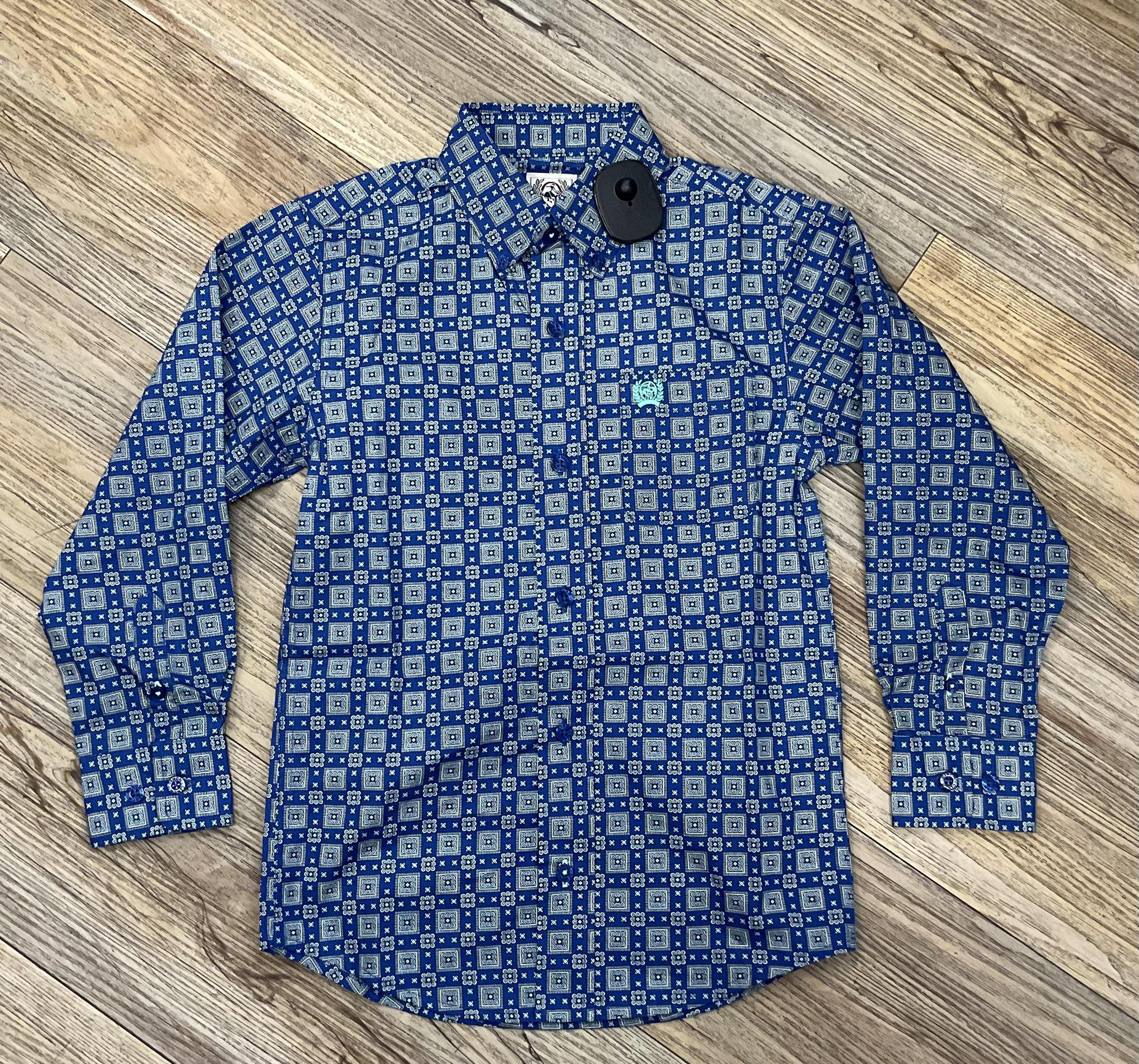 Cinch Boys Toddler Royal Long Sleeve Shirt | MTW7061385