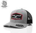KIMES RANCH GREY RED AND BLACK MESH SNAP BACK