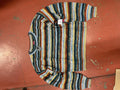 WOMENS SWEATER WITH MULTICOLOR STRIPE MULTI STRIPE ROCK & ROLL |RRWT32R03X