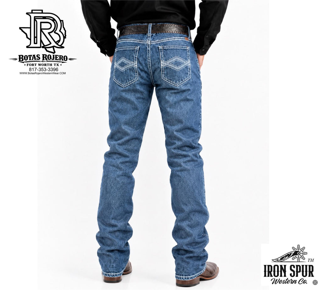 05 | STRAIGHT MED BLUE IRON SPUR MEN WESTERN JEANS
