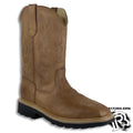 STEEL TOE | LIGHT TAN MEN WESTERN WORK BOOTS STYLE : 602