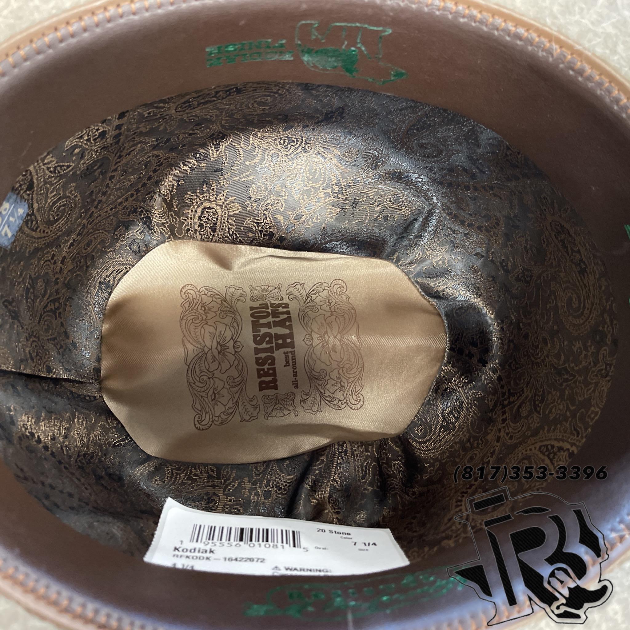 8X STONE GRIZZLY | RESISTOL FELT COWBOY HAT KODIAK