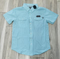 ROCK & ROLL MEN’S TEK CORE PRINT LIGHT TURQUOISE SHORT SLEEVE SHIRT |BMN3S08378