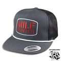 MI-LF HU-NTER EDITION | BY BR CAPS TRUCKER CHARCOAL WITH VINTAGE ROPE