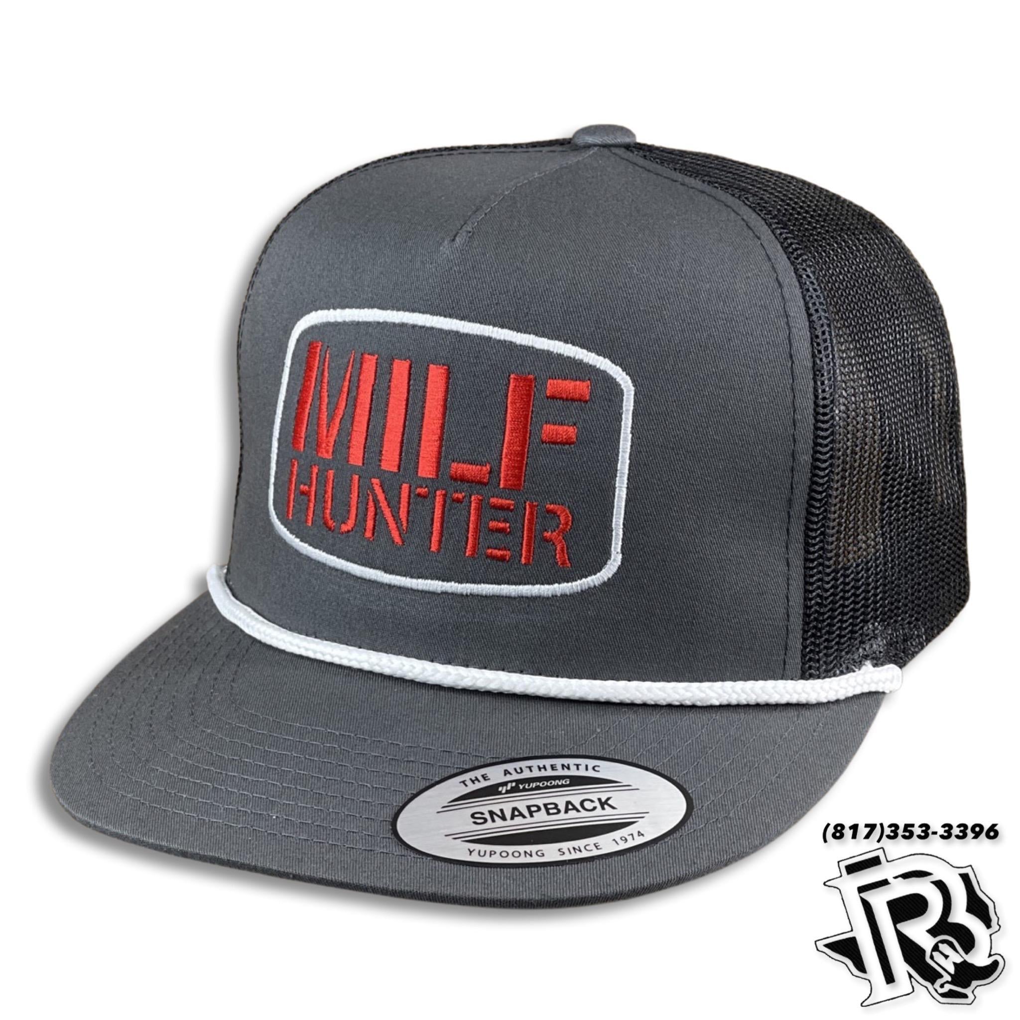 MI-LF HU-NTER EDITION | BY BR CAPS TRUCKER CHARCOAL WITH VINTAGE ROPE