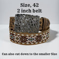 THE TRAILBLAZER : BELT BEADED BELT SIZE 42