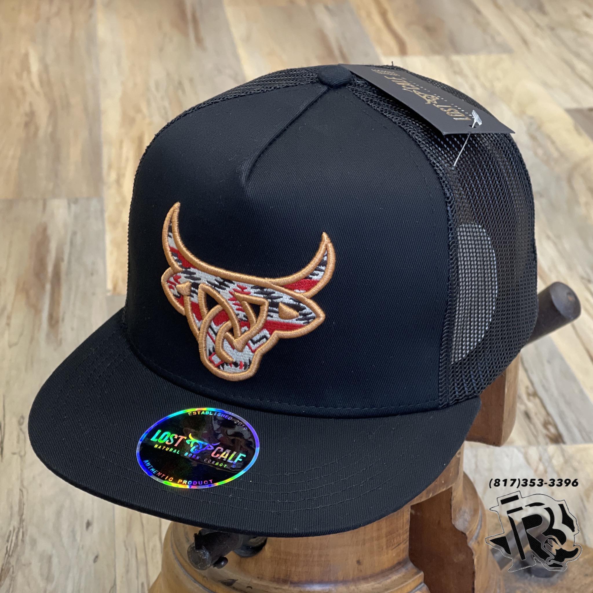 “ Kevin “ | MEN CAP BULL HEAD BLACK LOST CALF |LC00039