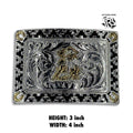 “ Cala “ | MEN WESTERN BELT BUCKLE SQUARE