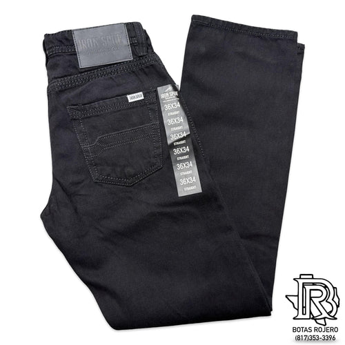 01 | IRON SPUR | STRAIGHT | BLACK | MEN WESTERN JEANS