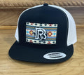“ Rigo “ | WESTERN CAP BY BR AZTEC BLACK/WHITE