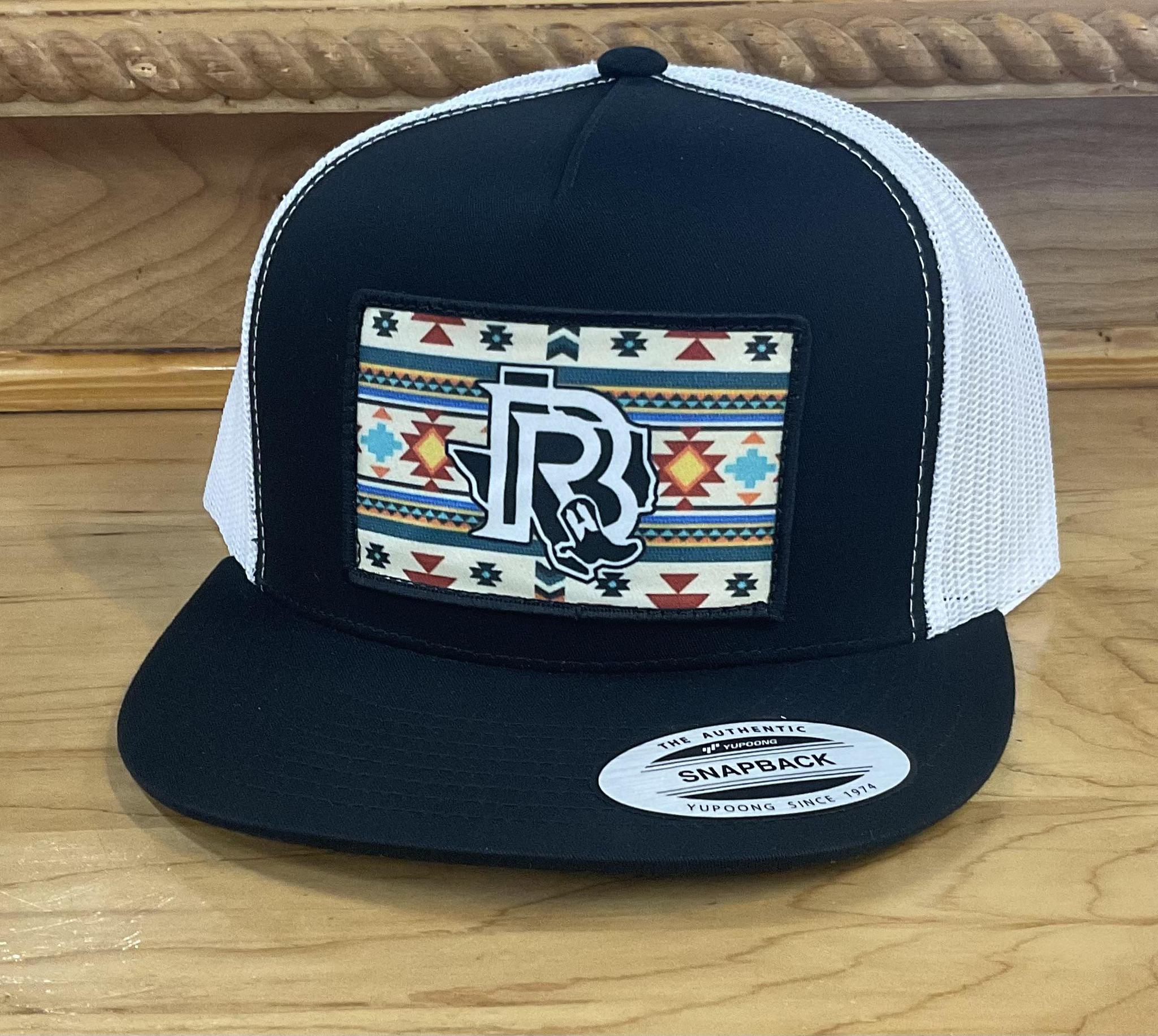 “ Rigo “ | WESTERN CAP BY BR AZTEC BLACK/WHITE