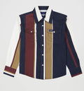BOYS WRANGLER MULTI STRIPE BRUSH POPPER | 112382002