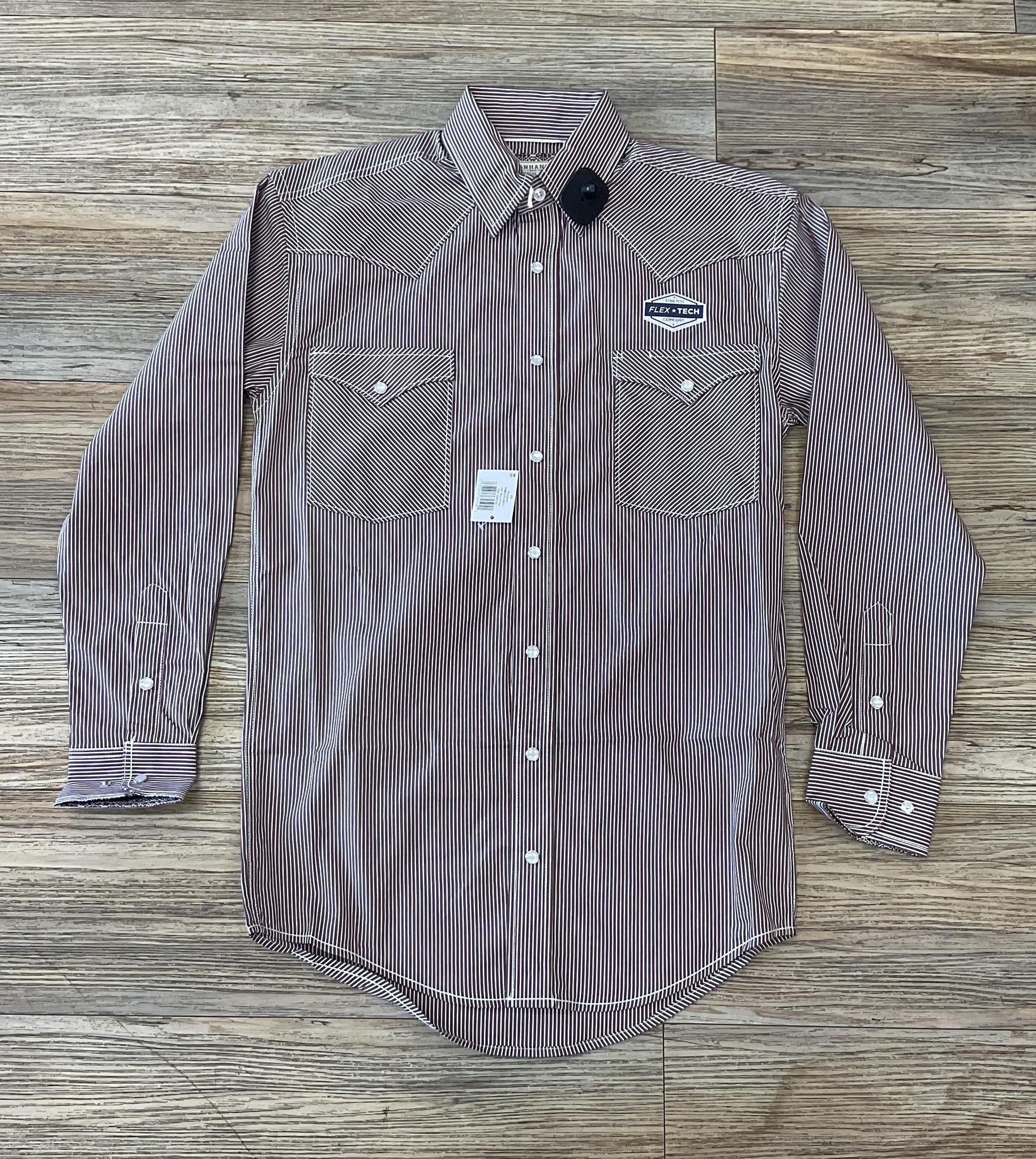 MENS PANHANDLE BURGUNDY LONG SLEEVE SNAP SHIRT |RMN2S04601