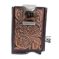 “ Lawless Reach “ | PRESSURE RELEASE LEVER TAN TOOLED LEATHER