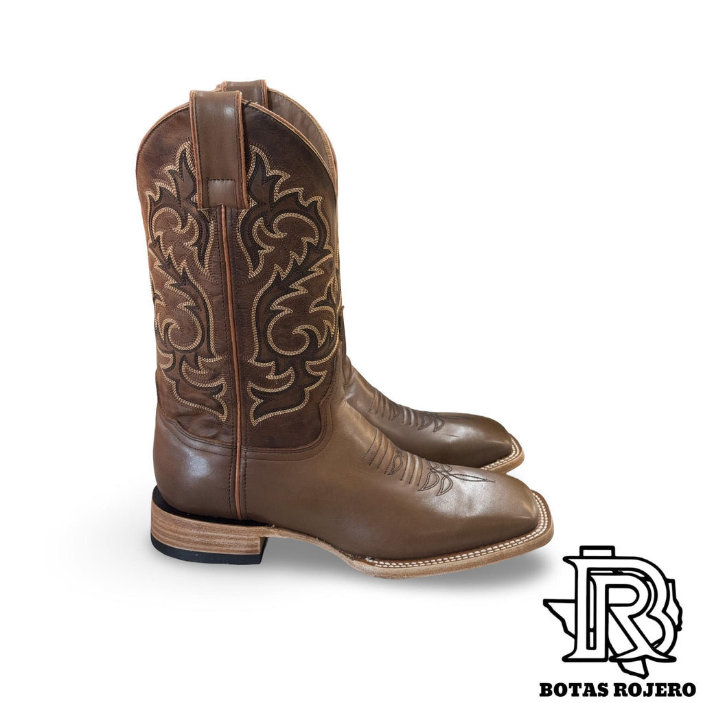 “ TERNERA CAMEL “ | SQUARE TOE WESTERN BOOTS LIGHT BROWN BOOTS