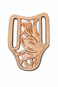 “ JADAN “ |  KNIFE SHEATH WESTERN TOOLED LEATHER  BEADED | IRON SPUR